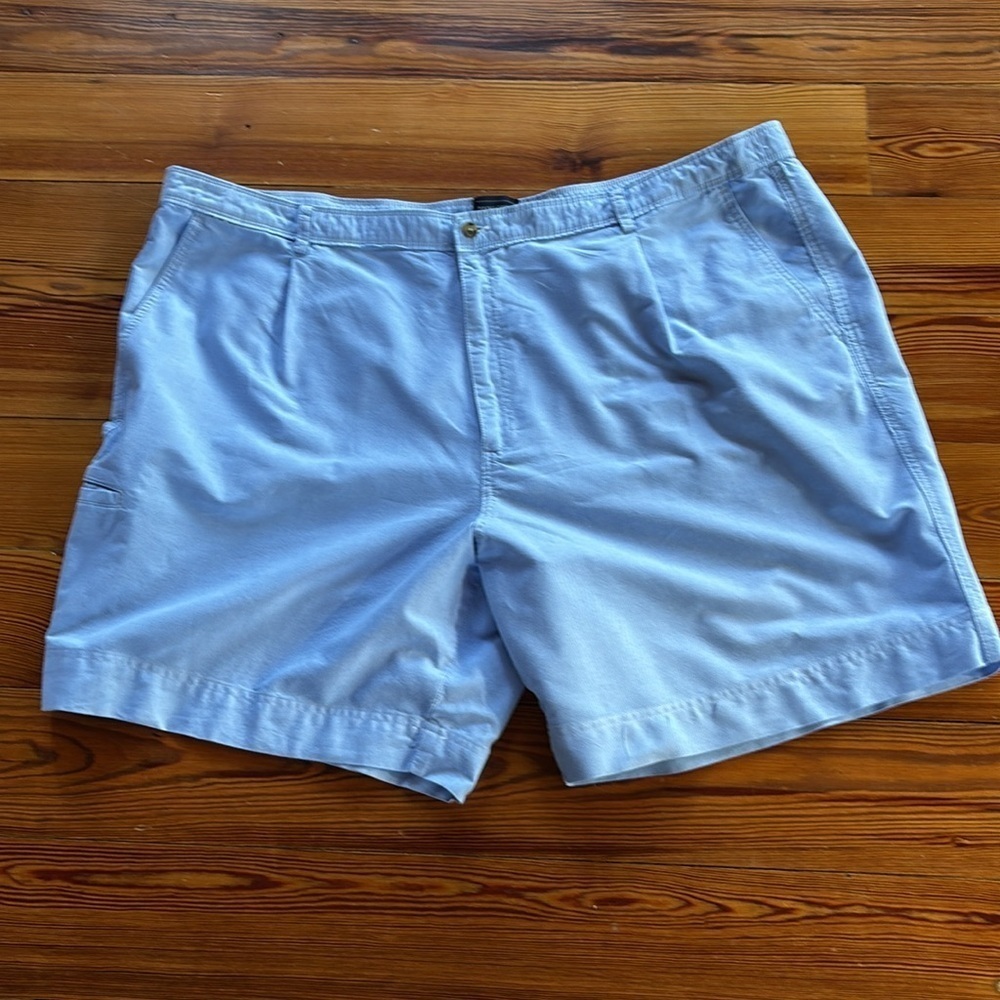 Saddlebred Men's Light Blue Shorts 100% Cotton Size Big/Tall 52 - Picture 10 of 10